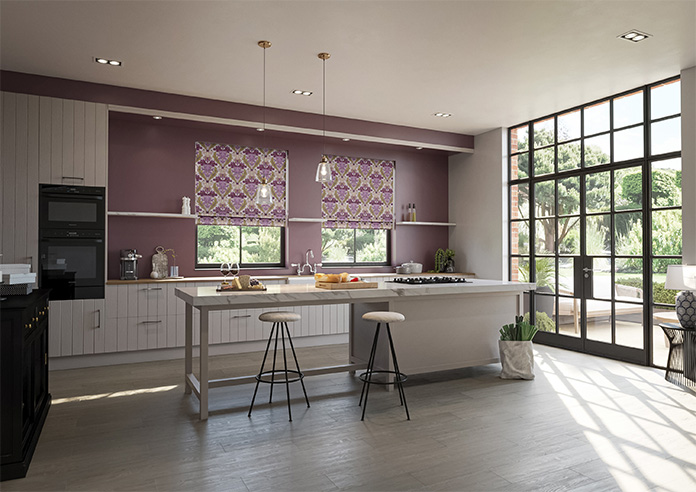 Acanthus, Berry - Roman Blind - Image 6